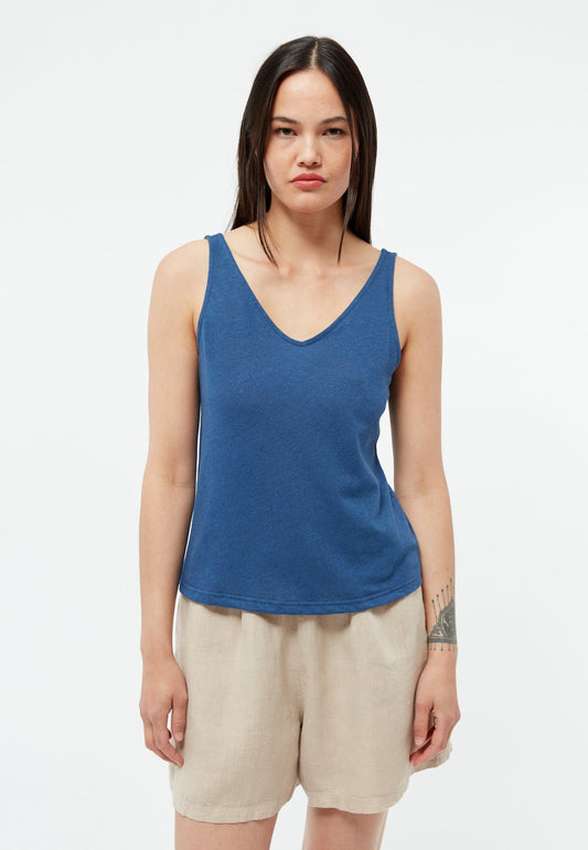 Top GBJette English Blazing Blue (Linen) | Givn