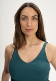 V-Neck Strick Top RHADA deep sea | MELAWEAR