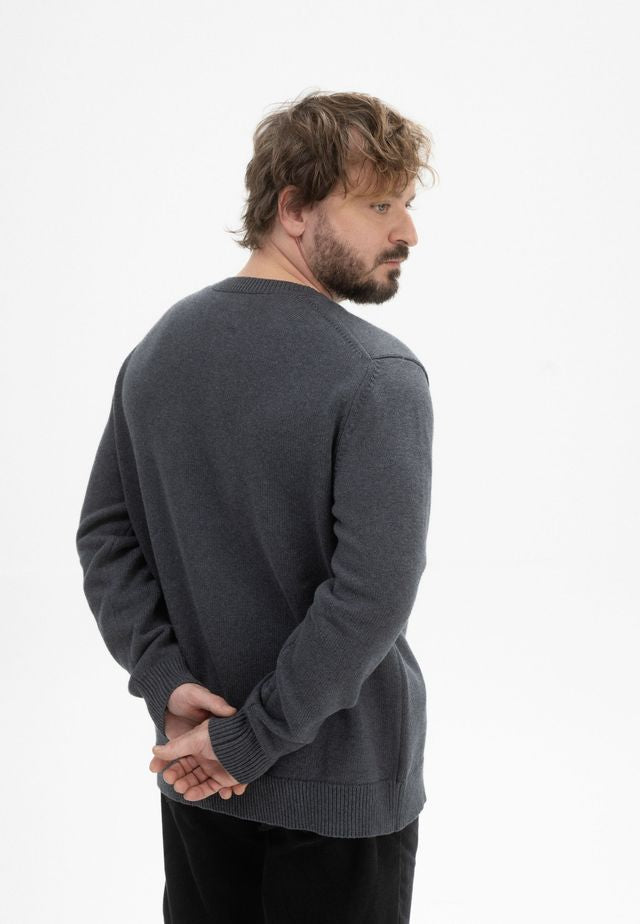 Knit Jumper CHARUN anthrazit melange | MELAWEAR