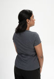 T-Shirt LANISHA anthrazit melange | MELAWEAR