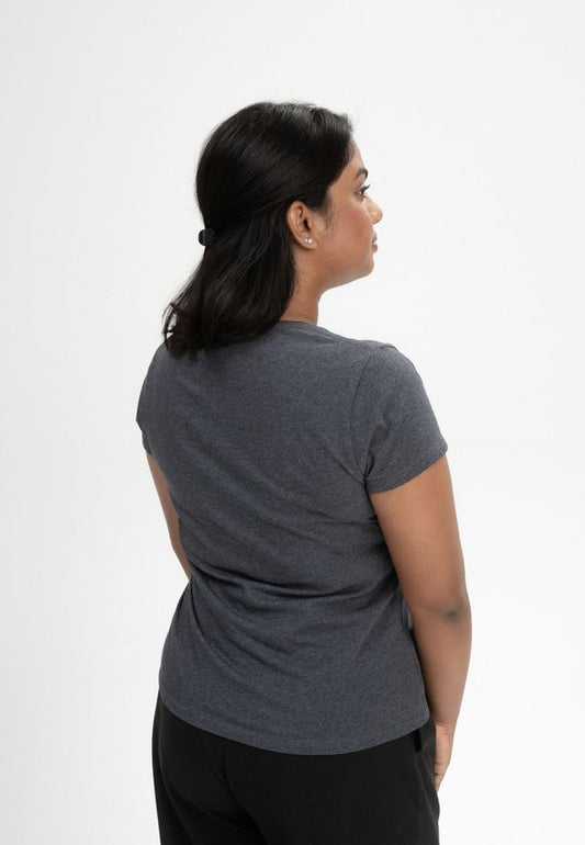 T-Shirt LANISHA anthrazit melange | MELAWEAR