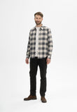 Flannel Shirt SAHEL anthrazit karo | MELAWEAR