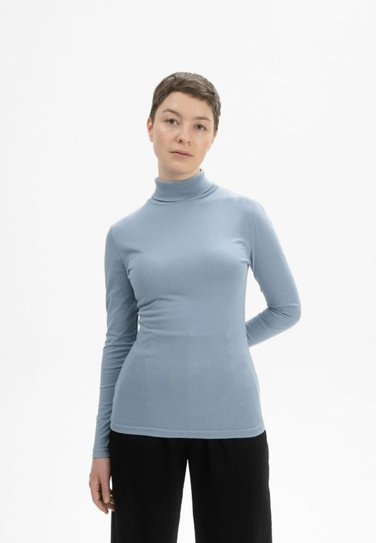 Turtleneck Shirt ANCHAL dusk blue | MELAWEAR