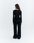Cardigan BLACK MANON KNITTED | THINKING MU
