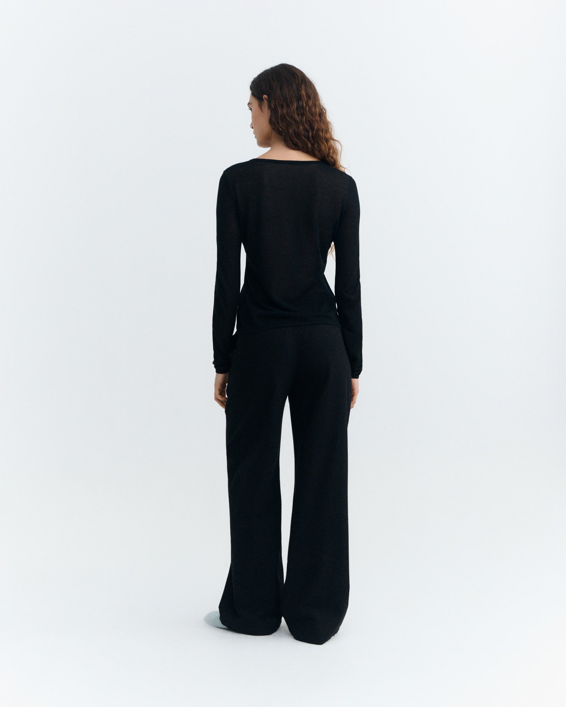 Cardigan BLACK MANON KNITTED | THINKING MU