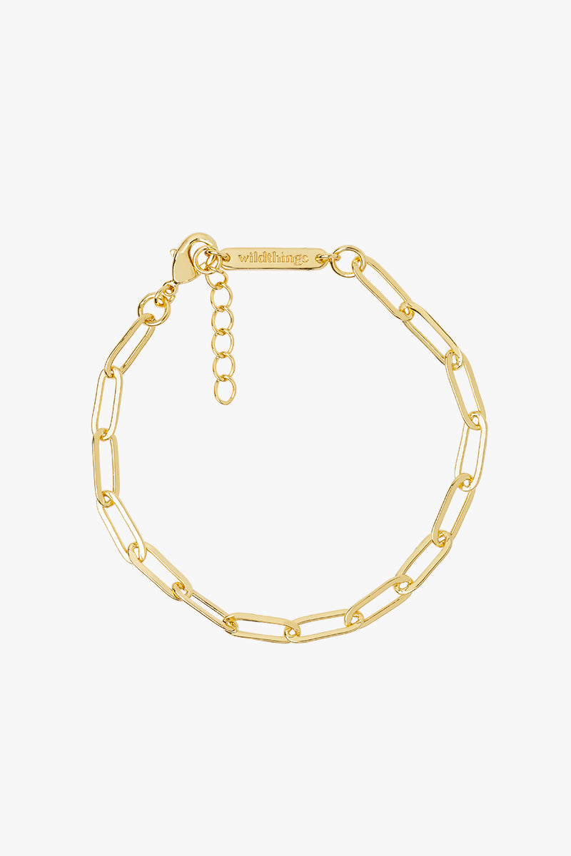 Armband Link Chain Bracelet Gold | wildthings