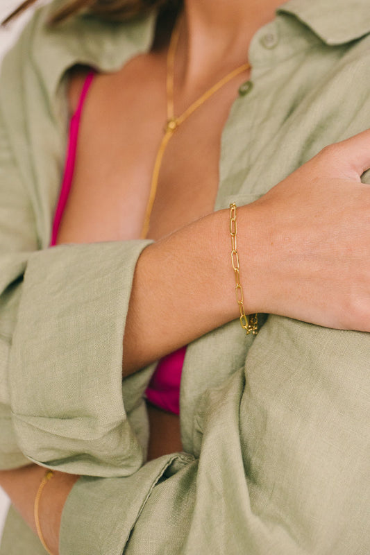 Armband Link Chain Bracelet Gold | wildthings