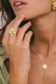 Flourish Pinky Ring Gold | wildthings