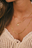 Kette Long Link Chain Necklace Gold 60 cm | wildthings