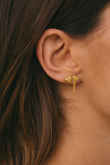 Love Stud Gold Ohrstecker (einzeln) | wildthings