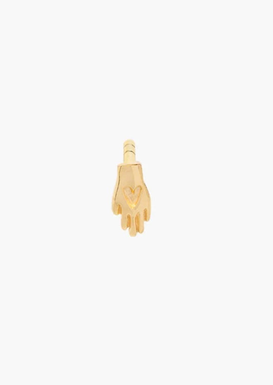 Ohrstecker Hamsa hand stud Gold | wildthings