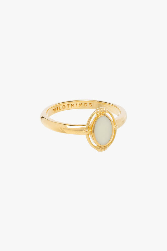 Ring Ivory color orbit Gold | wildthings