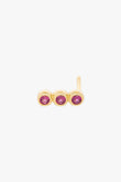 Dotted red sun stud gold | wildthings