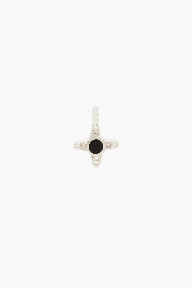 Timeless black stud earring Silber | wildthings