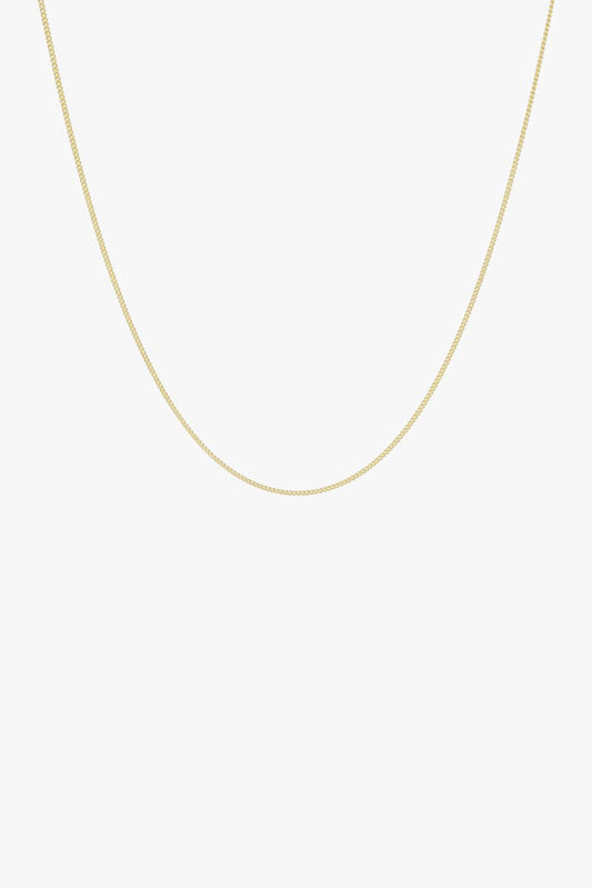 Kette curb chain necklace Gold 45 cm | wildthings