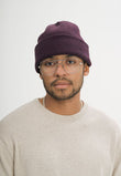 Unisex Fine Knit Beanie Style HIMMAT elderberry melange | MELA