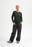 Langarmshirt schwer AASTHA dunkelgrün | MELAWEAR