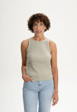 Ribbed Tanktop DRISNA dusty green | MELAWEAR
