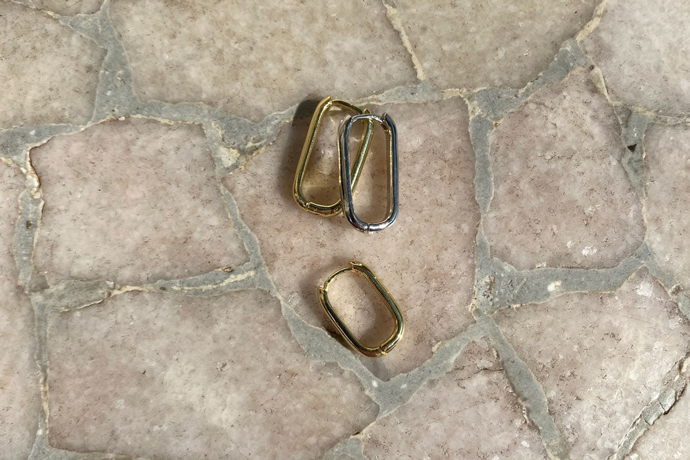 YE LONG EARRINGS Stainless Steel | KLIMBIM