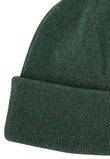 Unisex Fine Knit Beanie Style HIMMAT deep forest melange | MELA