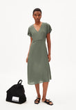 Kleid AALBINE grey green | ARMEDANGELS