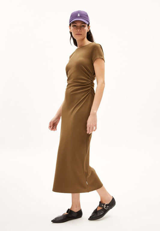 Jerseykleid ADAAJA dried moss | ARMEDANGELS