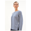 Longsleeve XIANAA LOVELY STRIPES faded indigo-oatmilk | ARMEDANGELS