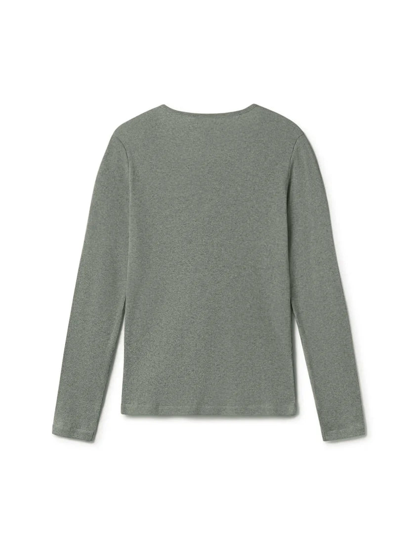 Longsleeve ARRAN SAGE GREEN | TWOTHIRDS