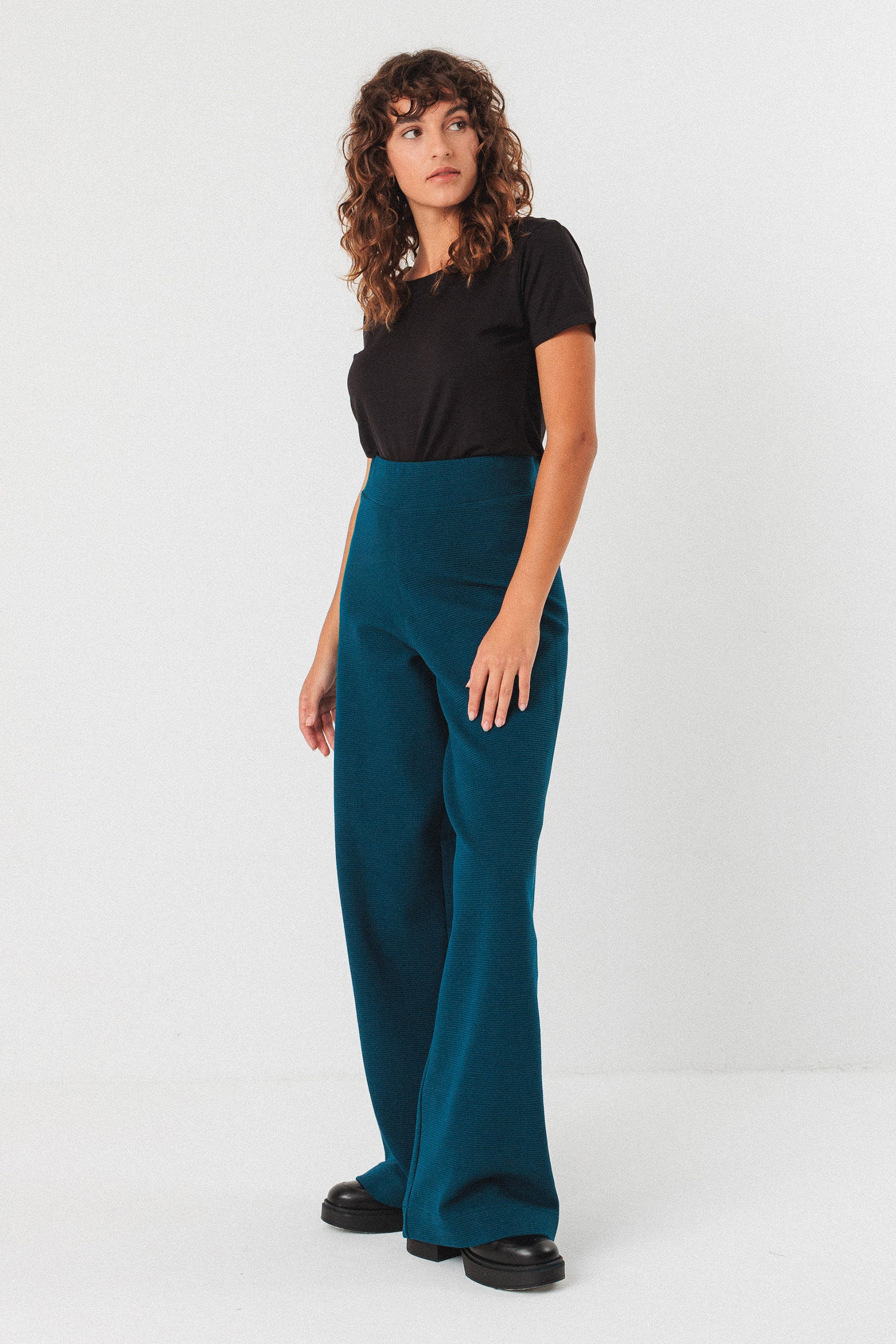 ASUA-GOTS TROUSER oxford blue | SKFK