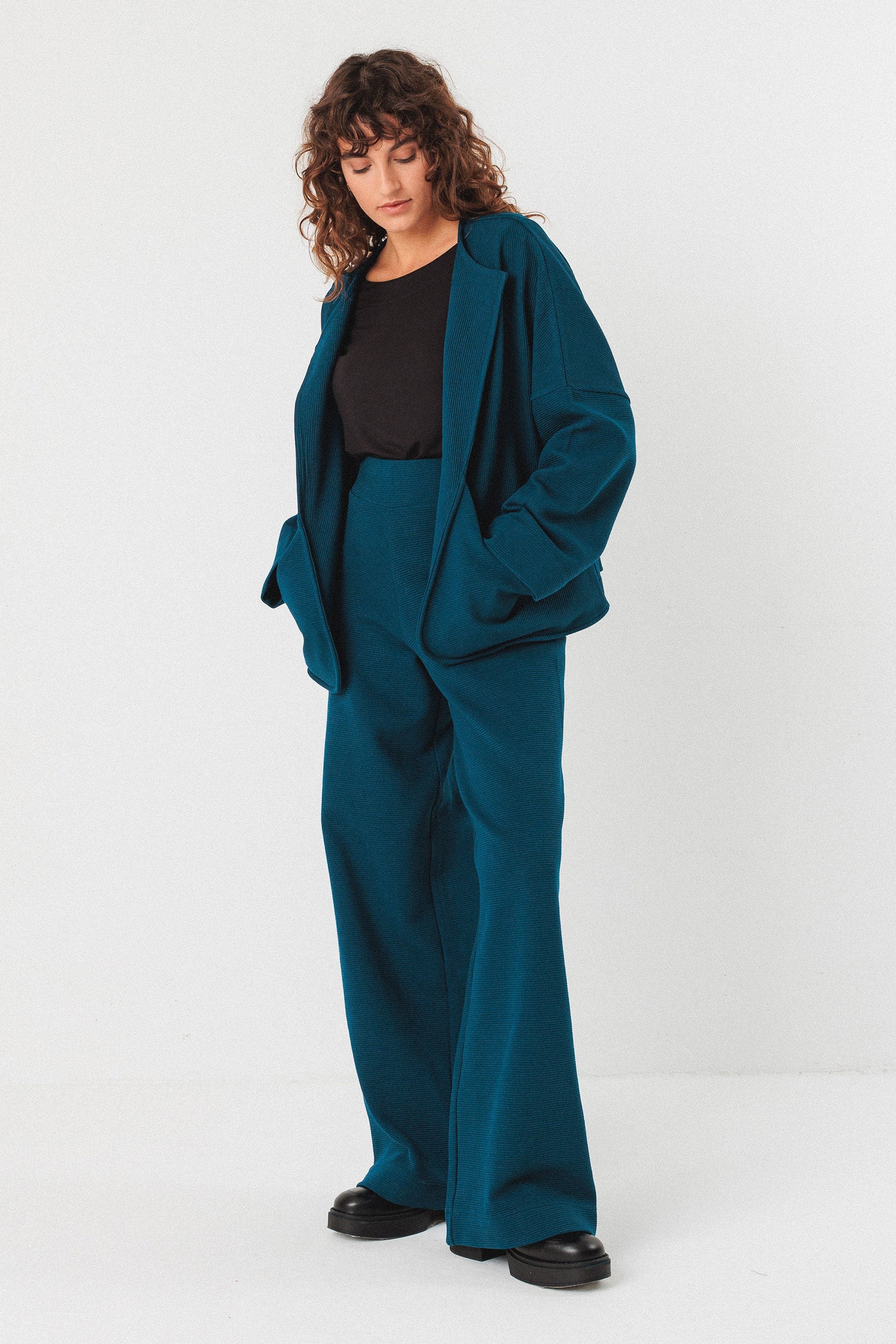 ASUA-GOTS TROUSER oxford blue | SKFK