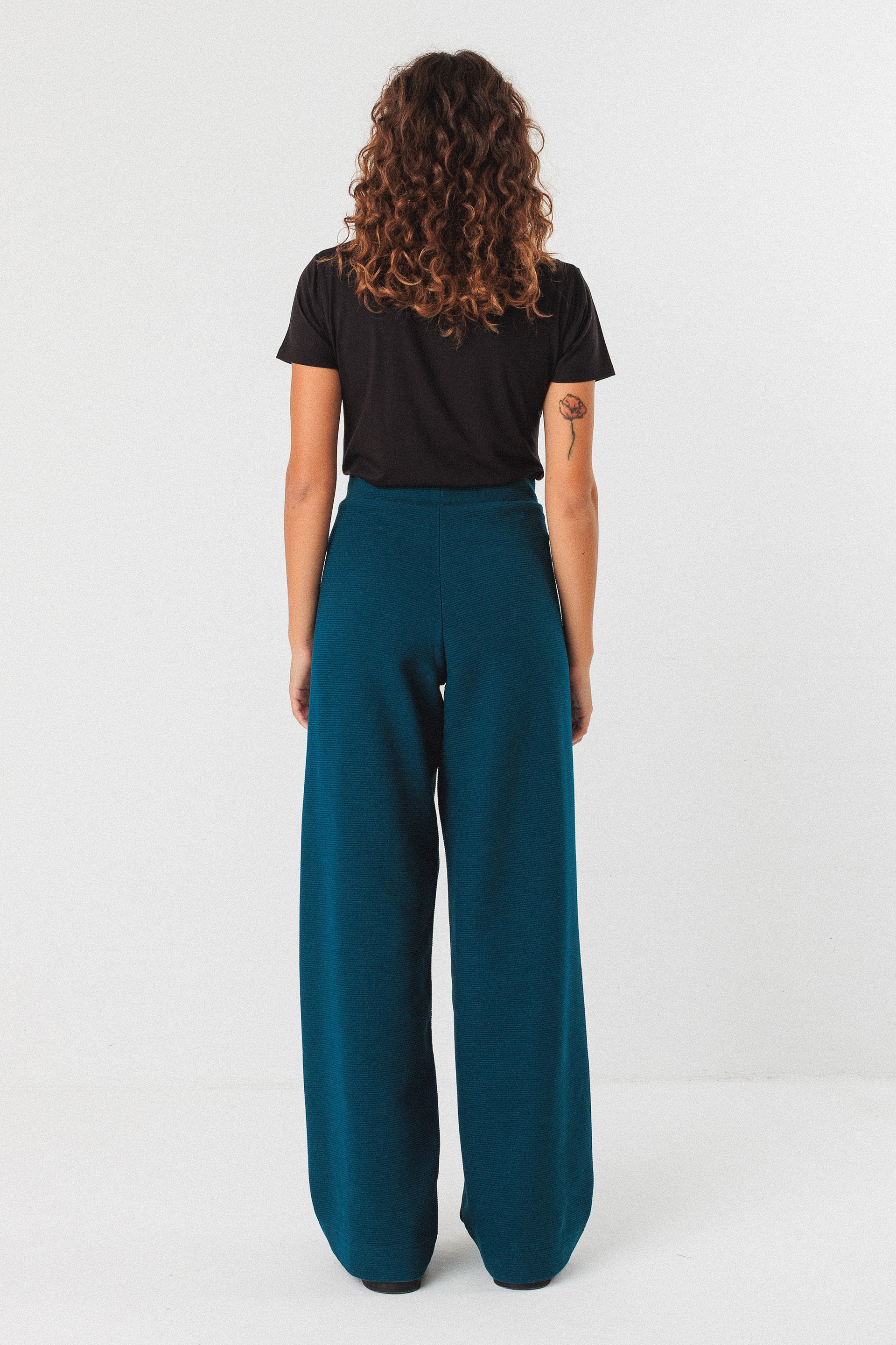 ASUA-GOTS TROUSER oxford blue | SKFK