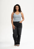 V-Neck Strick Top RHADA cloudy blue | MELAWEAR
