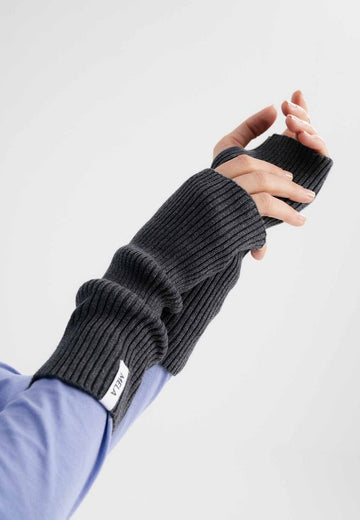 Wrist Warmers DIPTA anthrazit melange | MELAWEAR