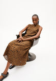 Kleid EMALANAA LEOPAA  dark camel  | ARMEDANGELS