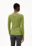 Longsleeve ENRICCAA STRIPES new moss-dark moss | ARMEDANGELS