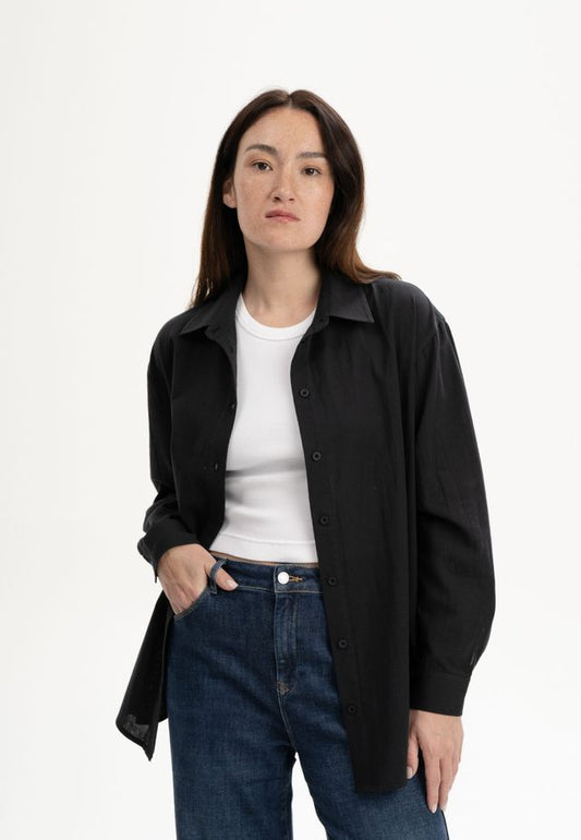Shirt NAITEE charcoal black | MELAWEAR