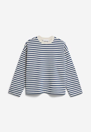 FRANKAA MAARLEN STRIPE undyed-faded indigo | ARMEDANGELS