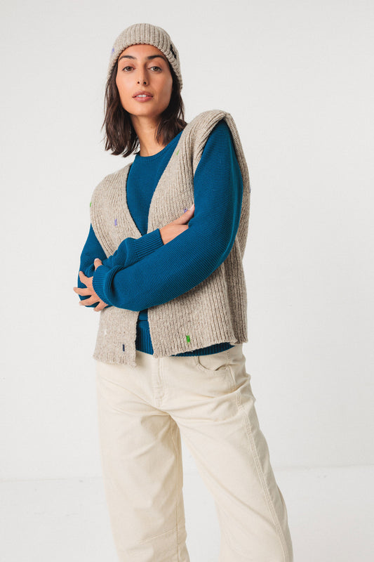 GOIATZ SWEATER cream | SKFK