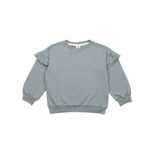 Green - Ruffle Sweatshirt | walkiddy
