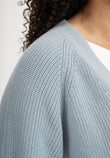 Rib Knit Cardigan BHUMA cloudy blue | MELAWEAR