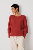 IBAR-GOTS SWEATER tile red | SKFK