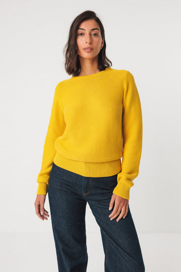IRADI-GOTS SWEATER yellow | SKFK