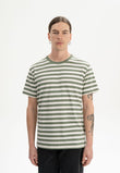 T-Shirt SADHIL thyme stripes | MELAWEAR