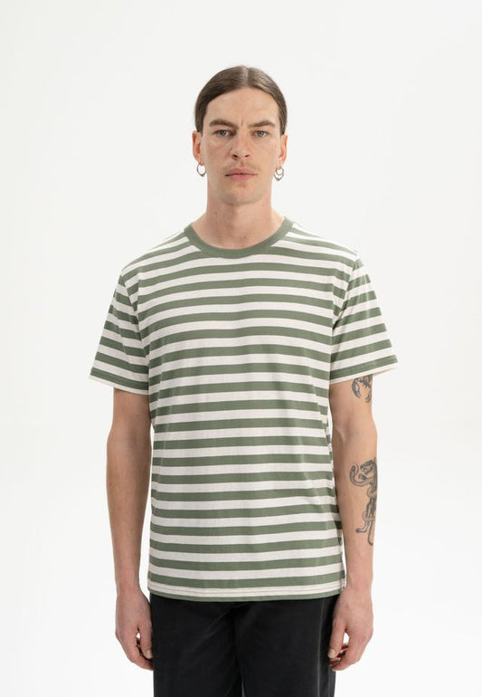 T-Shirt SADHIL thyme stripes | MELAWEAR