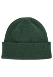 Unisex Fine Knit Beanie Style HIMMAT deep forest melange | MELA