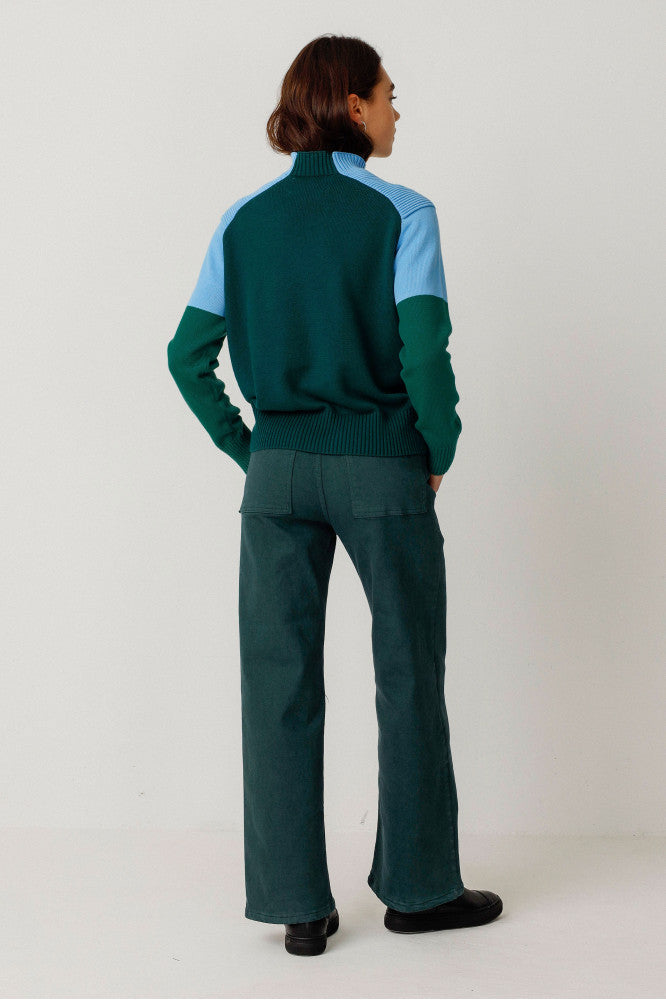 KORUKO SWEATER dark green | SKFK