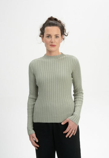 Knit Jumper NAMARI green clay | MELAWEAR