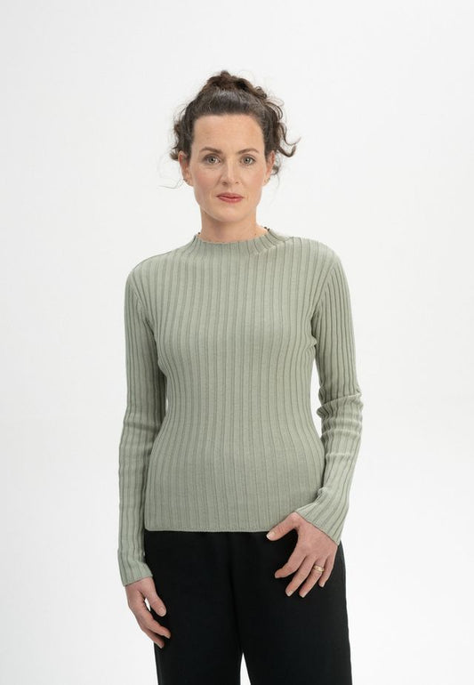 Knit Jumper NAMARI green clay | MELAWEAR