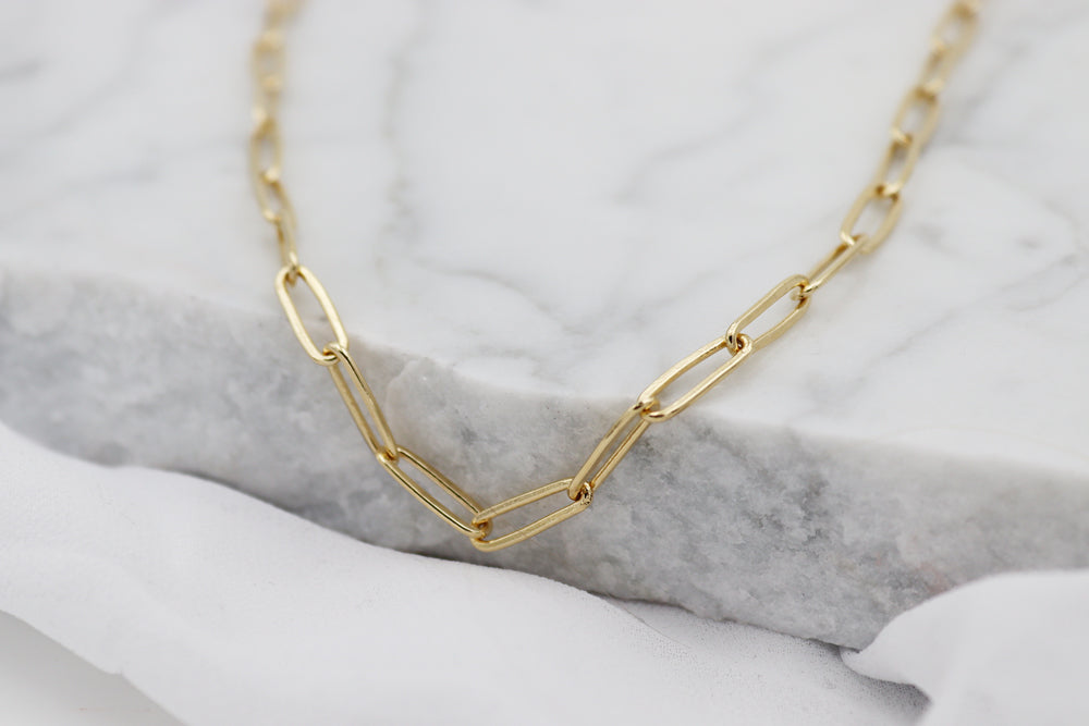 LINK BIG NECKLACE Stainless Steel | KLIMBIM