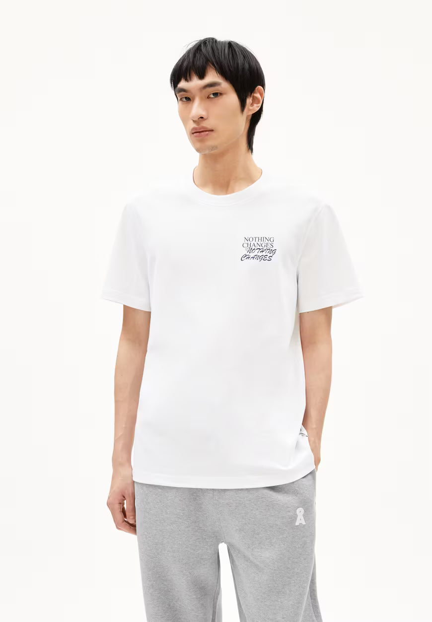 T-Shirt MAARKOS CHANGES white | ARMEDANGELS
